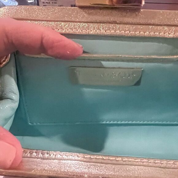 Tiffany & Co. Morgan Gold Leather  Clutch - New - Picture 5 of 12